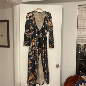 Zara Velvet Wrap Dress